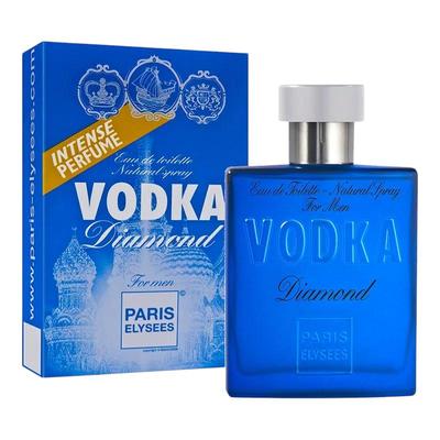 Paris Elysees Vodka Diamond Masculine Collection Perfume Created In France Eau De Toilette Natural Spray Perfume for Men 100ML (3.3fl.oz.)