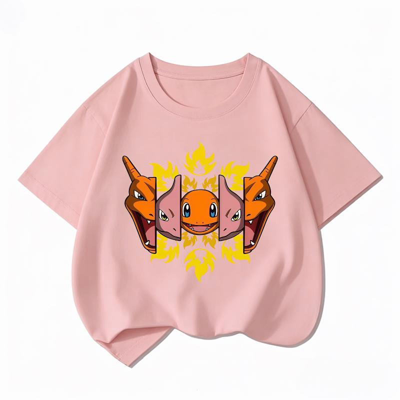 Printed Children's Pure Cotton T-shirt for Boys and Girls, Summer Comfortable and Breathable Children's T-shirt