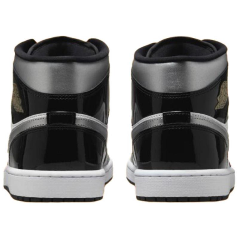 Jordan 1 Mid Se Patent Black White Metallic Silver Metallic Gold Jordan HV0789-010