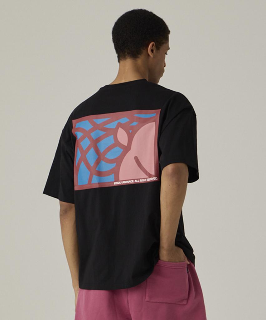 URBANAGE [2Pack] Peach Mode Oversized Short Sleeve 4 Colors (D Type)