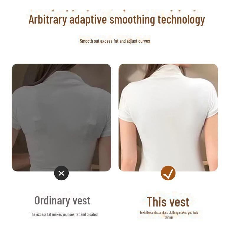 Women's Seamless Warm Vest with Chest Pads, Bra-Free, Silk-Thickened, German Velvet Innerwear for Autumn and Winter.