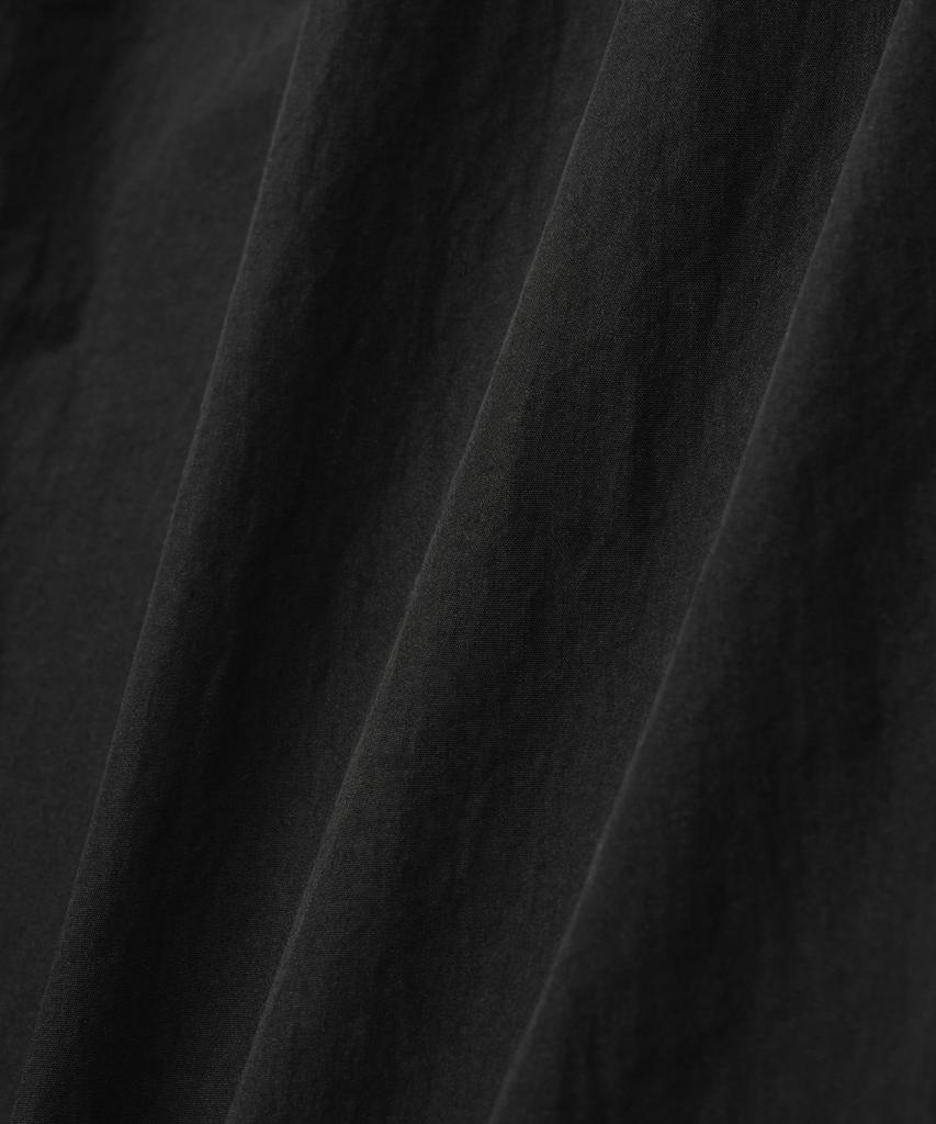Seteo Curved Parachute Pants Black