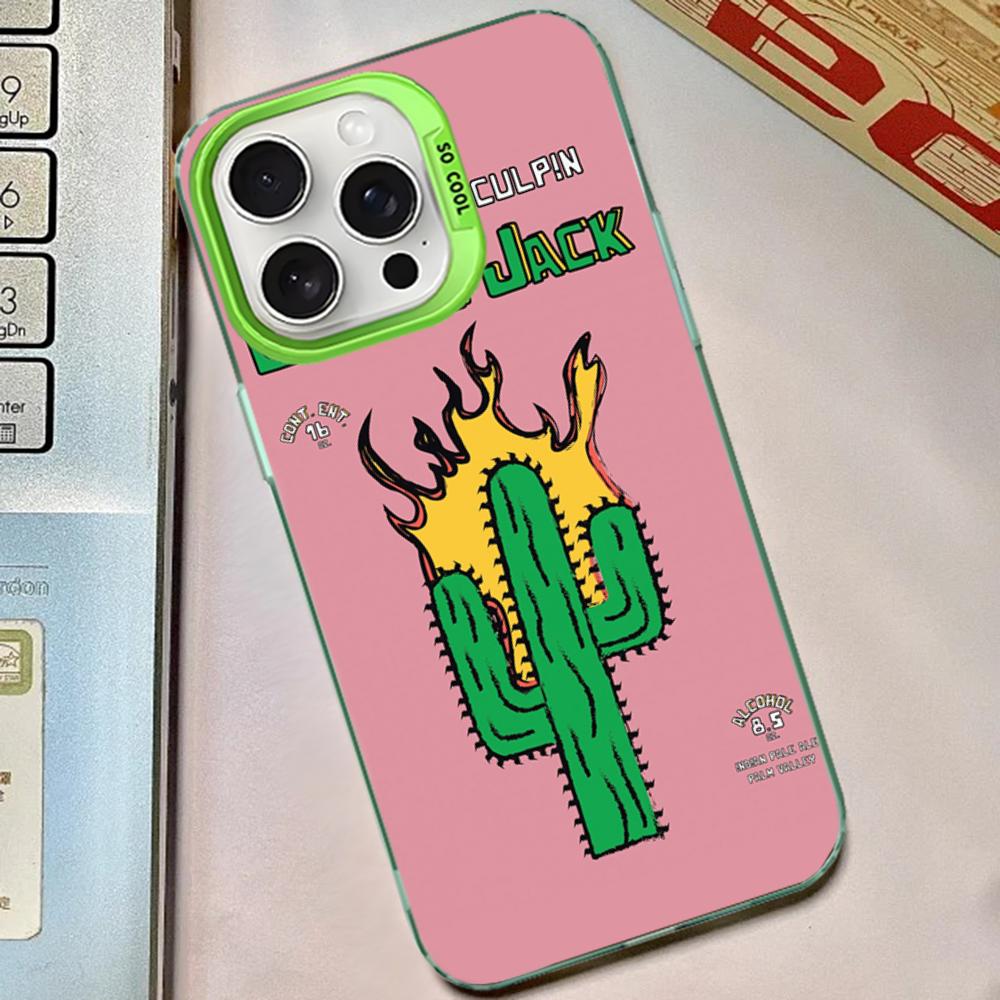 Cactus Jack Hiphop Phone Case For IPhone 16 15 14 13 12 11 Pro Max X XR XSMAX 8 7 Plus Matte Shockproof Back Cover