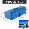 Large Metal Tool Storage Box with Handle for Workshop Portable Tool Case with Lid Locking Organiser Box for Hardware Part