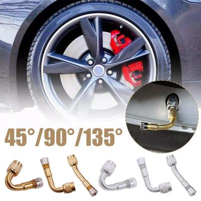 Motorcycle 45 90 135 Degree Angle Bent Valve Adaptor Extension Valve Bike Adapter Car Tyre Tube P6R4