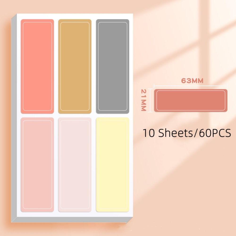 Self Adhesive Name Label Colorful Name Tags Stickers File Folders Labels Filing Envelops Tags