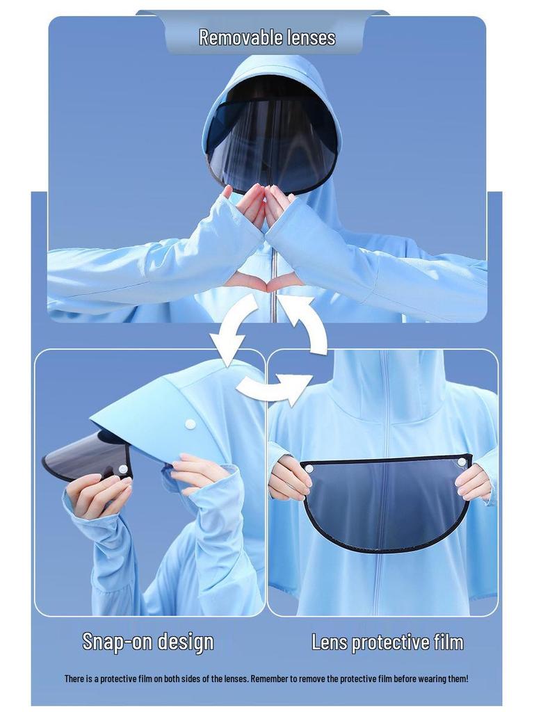 Women's Hooded UV Protection Cycling Jacket - Lightweight & Breathable