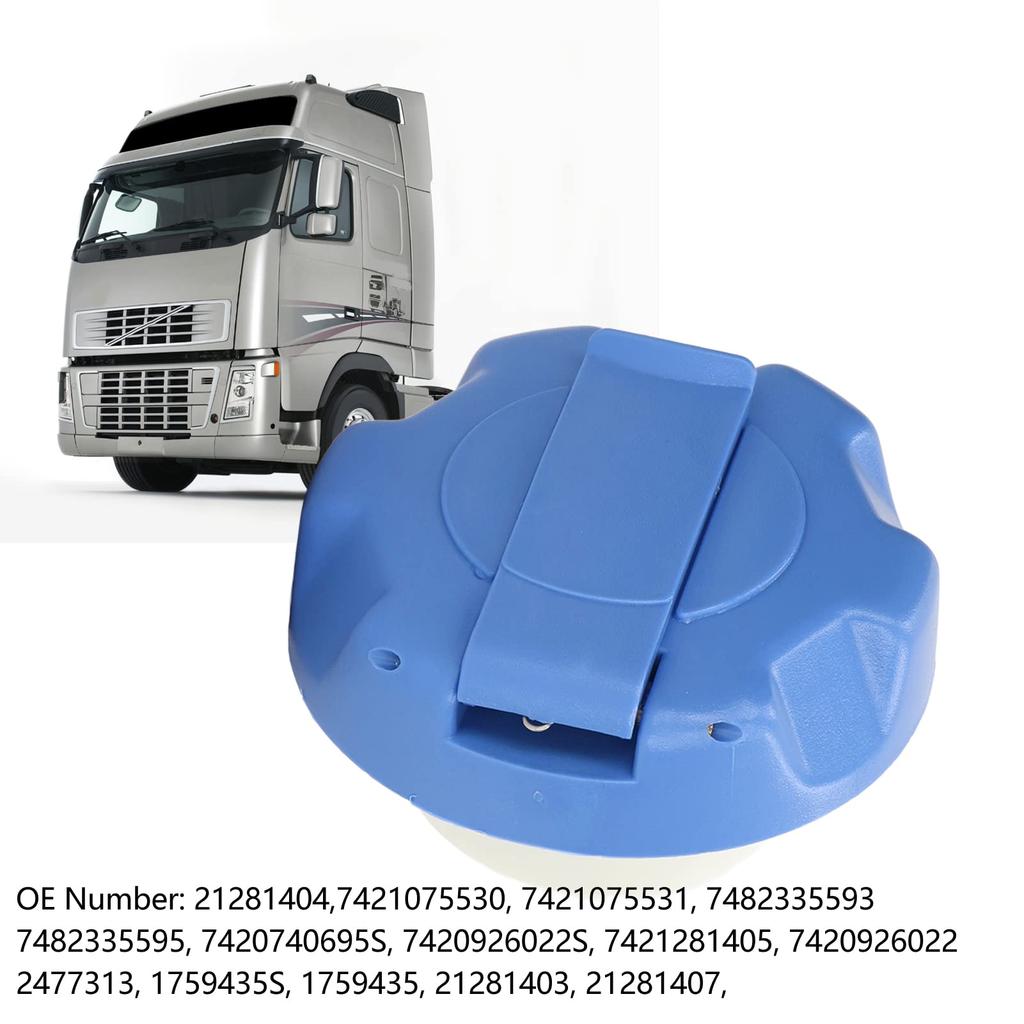 Truck Fuel Tank Lock Cap with Key 7421075531 Sealing Gas Tank Lock Cap Replacement for Kerax 1997-2013 Magnum 1990-2013