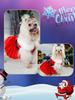 Santa Claus Dog Skirt Soft Dog Girls Winter Clothes Comfortable Winter Dog Cat Clothes Easy To Clean Christmas Dress Up Supplies