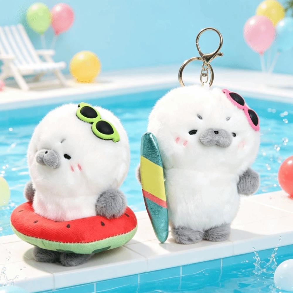 Soft Seal Stuffed Animal Keyring Stuffed Seal Soft Plush Doll Keychain  Birthday Gift