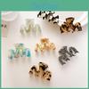 Trendy Minimalist Hair Claw Clip In Beautiful Tortoise Shell Color For Effortless Hairstyling