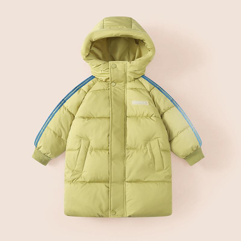 Children's down cotton-padded clothes Medium long children's clothes Boys' clothes Padded-padded clothes Girls' baby cotton-padded jackets Keep warm