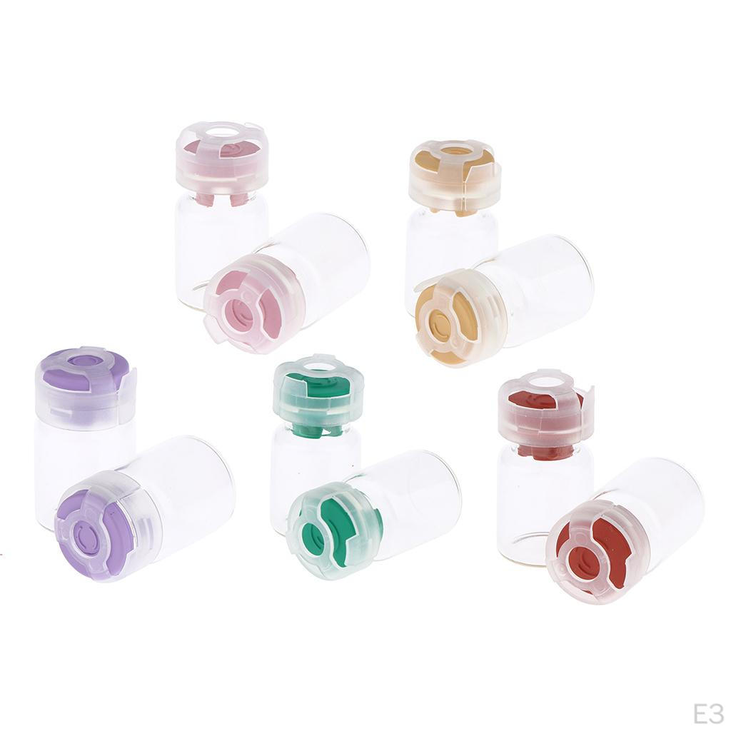 20 PCS Small Mini Transparent Jars Little Bottles With Stoppers