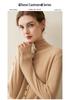 Women's Pure Cashmere Single-Breasted Sweater - Winter 2026, Solid Color, Gentle Style, Loose Fit, Slimming Design