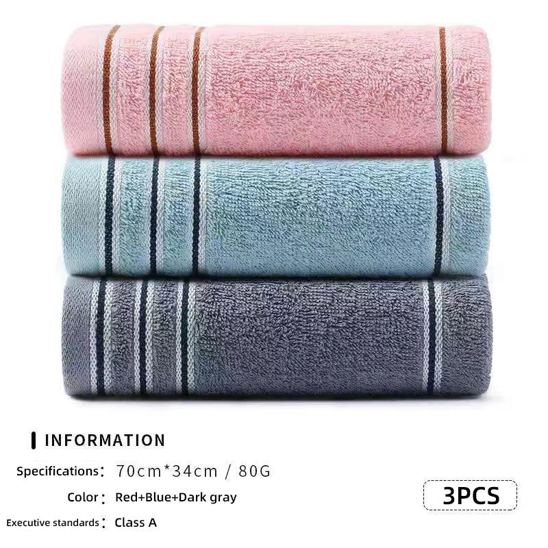 Pure Cotton Towel, Soft and Thick for Washing Face, Absorbs Water, and Wipes Face. Adult Men and Women Can Take a Shower Without Shedding Hair