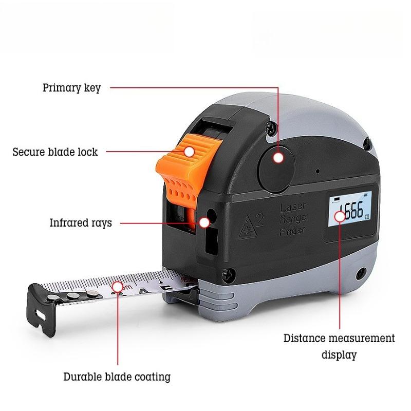 USB Multifunctional Laser Level Infrared Marking Line Right Angle Laser Tape Measure