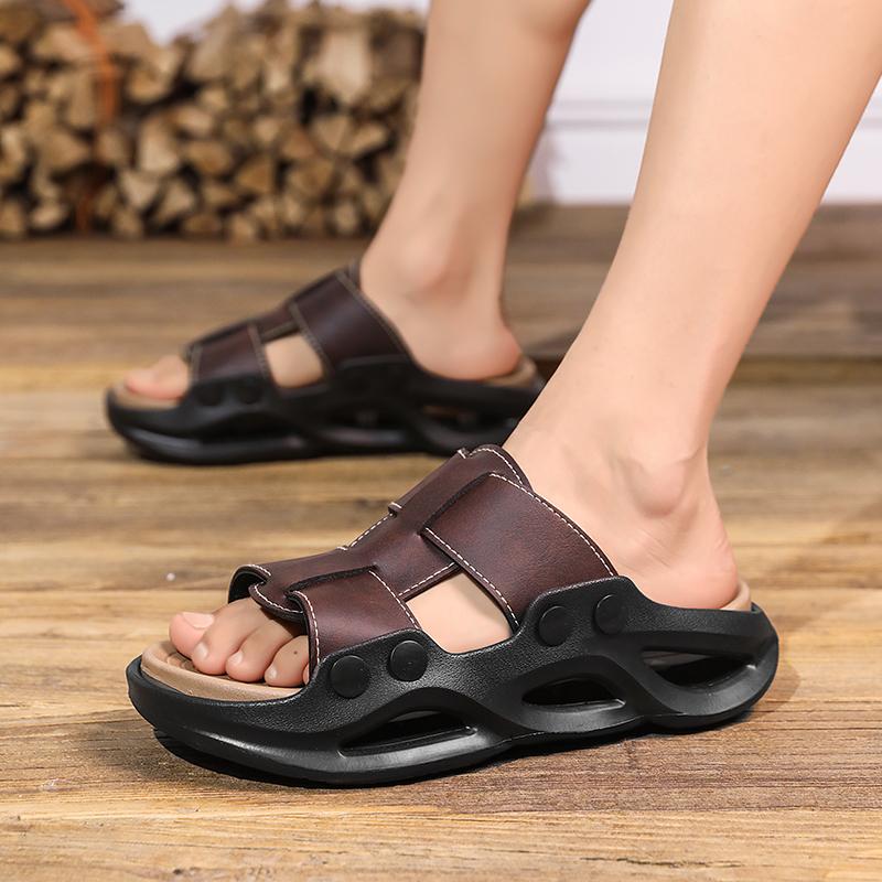 Fashion Men's  Slipper Man Luxury 2025 Luxury Brand Slippers Walk Around Home Big Size Slippers for Summer Men Designer Men's Shoes