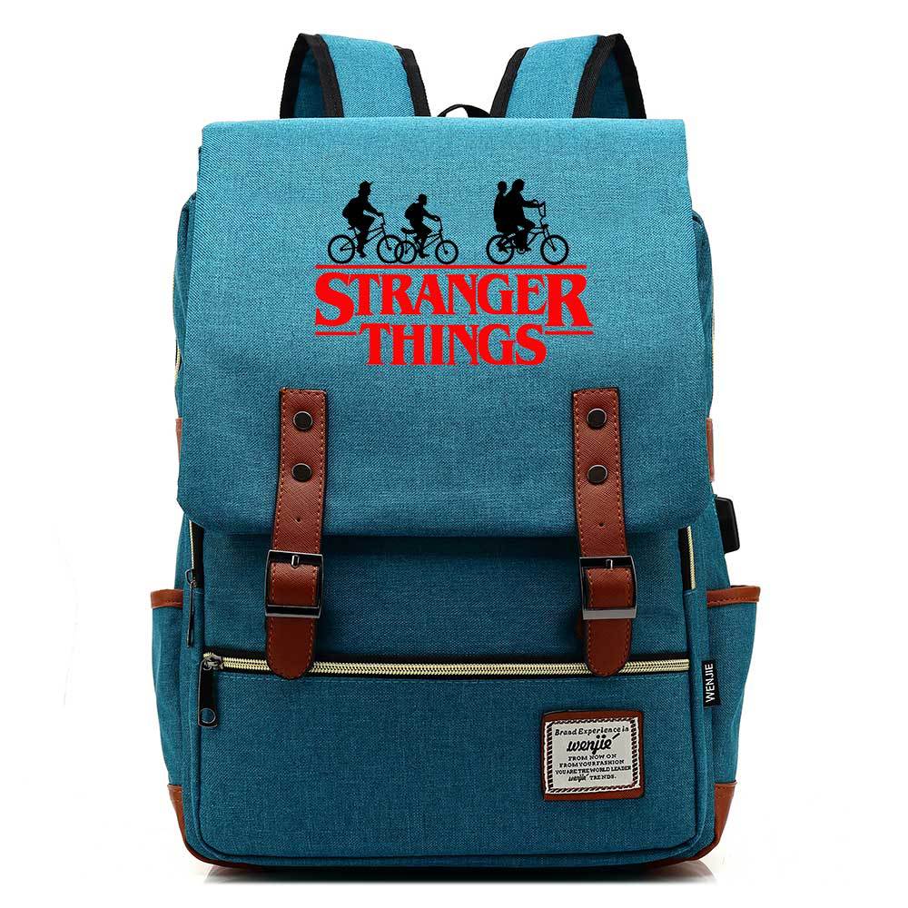 Stranger Things Studenten-USB-Rucksack