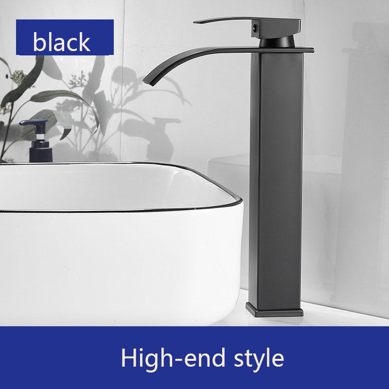 Stainless Steel Basin Faucet Square Hot and Cold Dual-use Household Bathroom Kitchen Faucet