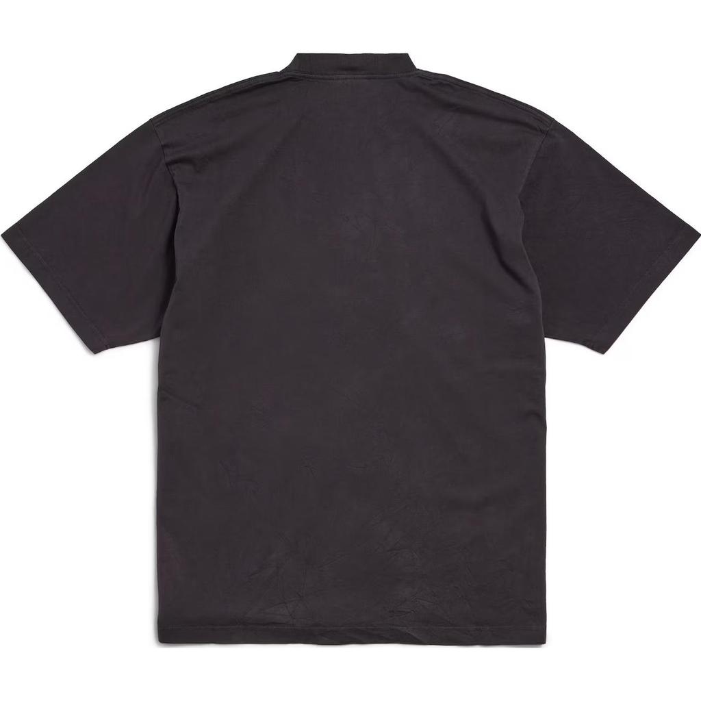Balenciaga T Shirt Regular Fit Unisex Black 739784TRVH58190