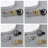French Circular Airport Brooch Cufflinks Creative Simplicity Light Luxury Niche Suit Shirt Accessories