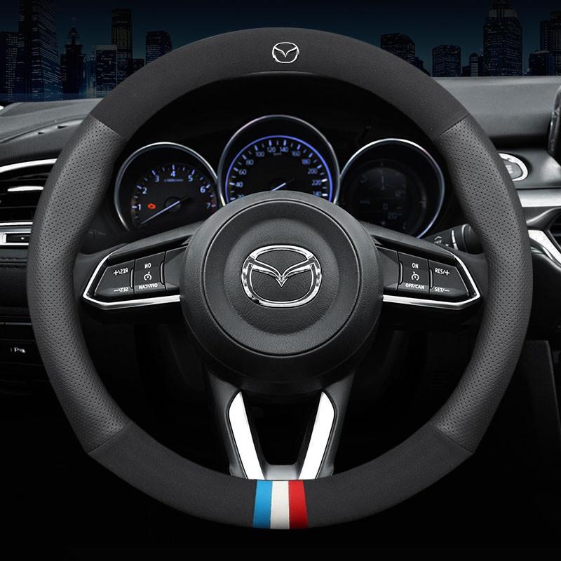 

2025 Горячая Новинка Дышащий Чехол на Руль Автомобиля из Кожи Для Mazda 2 3 5 6 8 Atenza AXELA BT-50 CX5 CX7 CX3 CX9 CX30 2018 2019 2