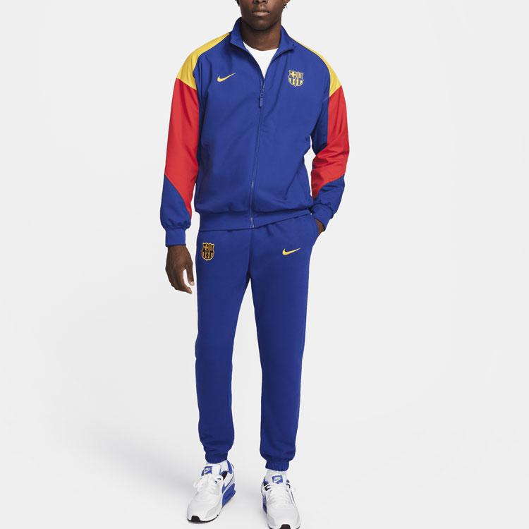 Nike FC. Barcelona Strike Color Block Fritidsjakke Menn Overbekledning Blå FJ5427-455