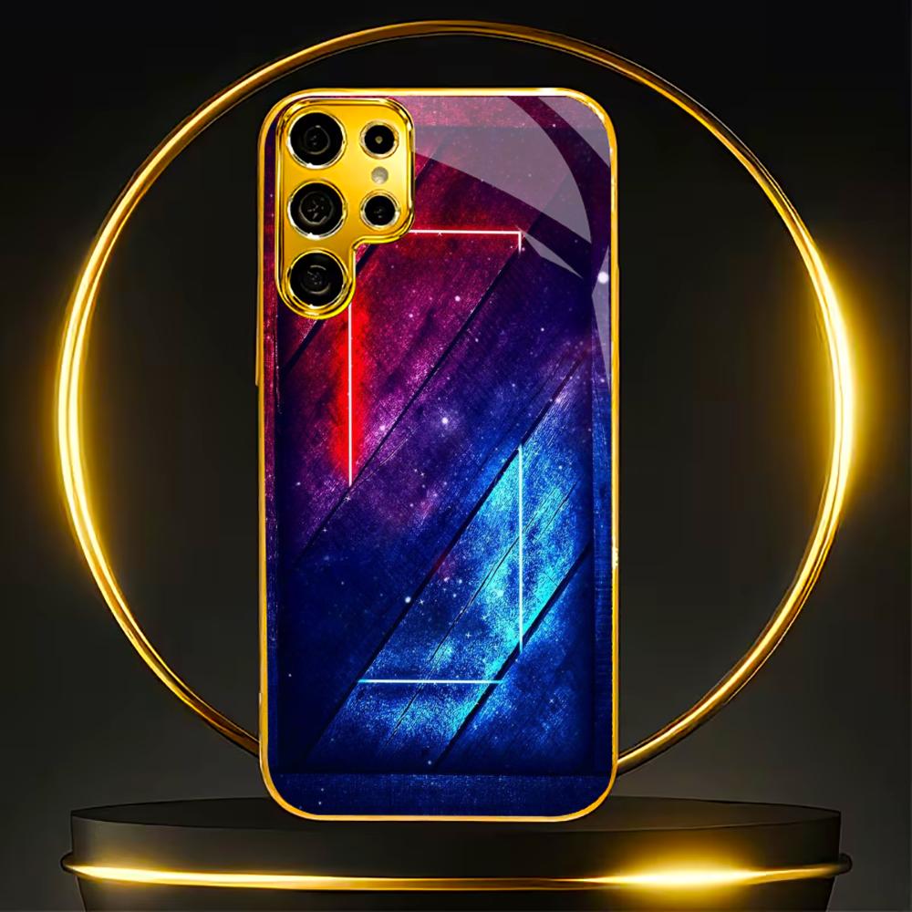 Rouge bleu tendance téléphone portable nouveau modèle Best-seller Coque de téléphone Coque de téléphone en verre pour Samsung Galaxy S26 S25 S24 S23 S22 FE, Ultra, Plus