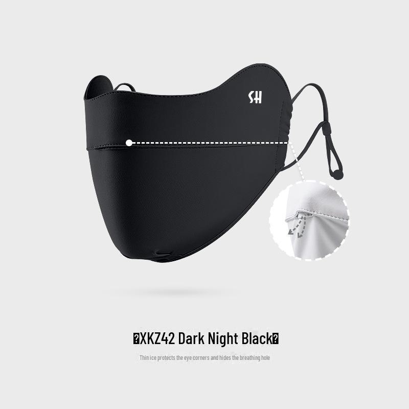 Women's Sun & Dust Protection Mask, Breathable, Ear-Hanging, Anti-Fog, UV & Eye Shield - XKZ42