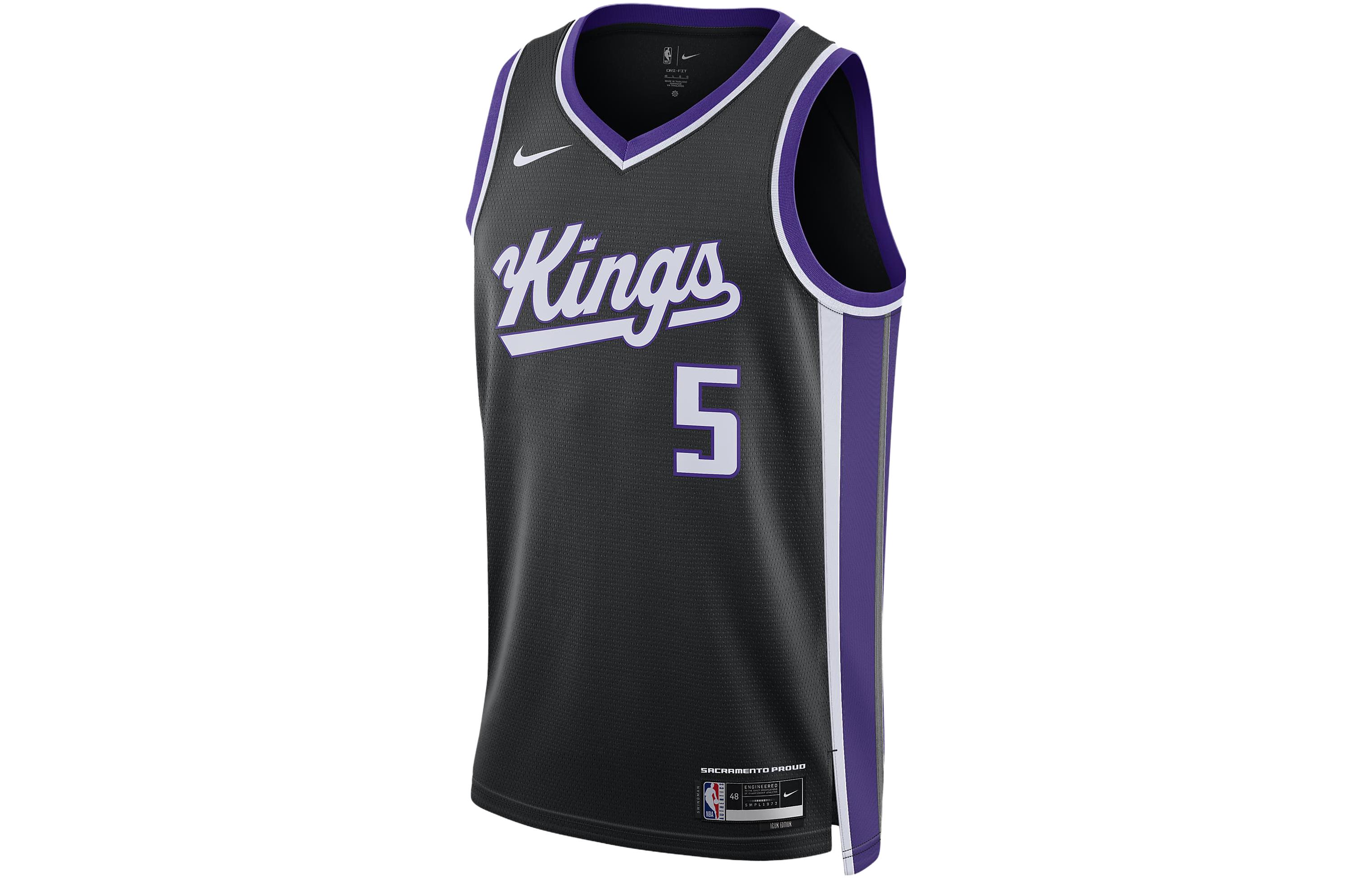 Nike De Aaron Fox Sacramento Kings Icon Edition Nike Dri-FIT Nba Swingman Jersey DX8621-010 XL