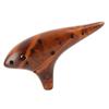 Ocarina 12 Hole Alto C Flute Wind Instrument Natural Sound Easy To Learn Early Childhood Education