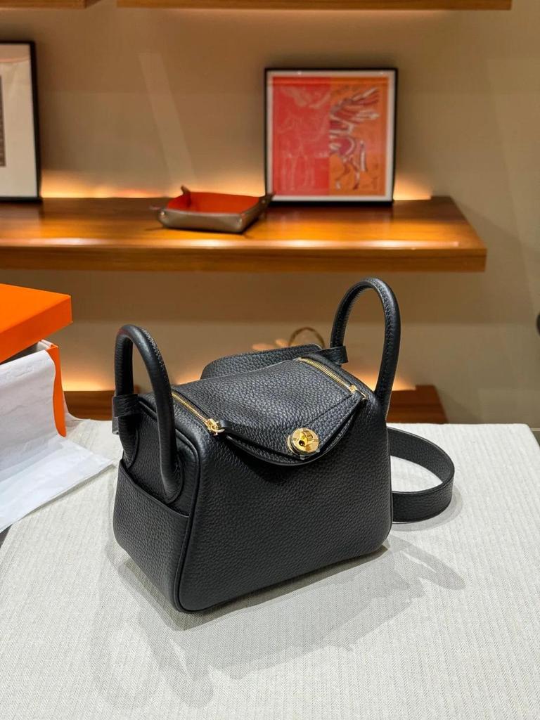 2025 Togo Leather Lindy Shoulder & Crossbody Bag: High-End Genuine Cowhide Women's Handbag