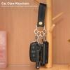 Outdoor Leather Cat Claw Stainless Steel Keychain Multifunctional Key Chain Camping Keychains Quick Hanging Hiking Accessories
