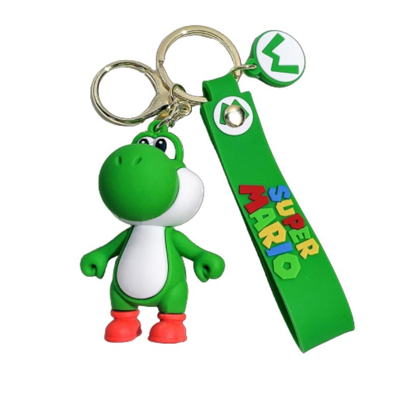 Cute Super Mario Keychain For Car And Bag Decorations Soft Pvc Material