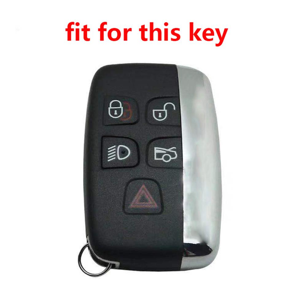 For Land Rover Range Rover R Discovery Sport 3 4 Elander Evoque Velar Freelander Silicone Car Key Cover Remote Key Case Keychain