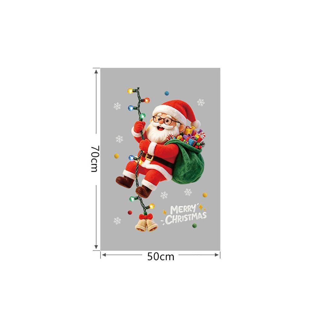 Static Window Clings Cartoon Pattern Holiday Decorations Christmas Stickers Holiday Season