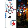 Outdoor Solar Pathway Light Dusk To Dawn Waterproof 8-Effect Solar Flag Lights for Yard Patio Driveway Backyard Homeowners