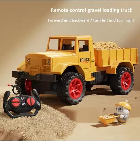 

Alloy Remote Control Excavator Plaything Car With Lights Sound Effect Electric Excavator Automobile Engineering Vehicle Kids Gifts