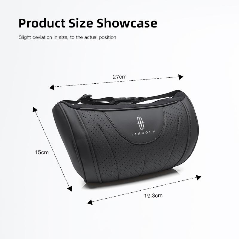 Lincoln Car Seat Headrest Auto Logo Neck Pillow For Lincoln Aviator Navigator MKX Energy Zephyr Voyager Continental MKZ Town-car Qnl0