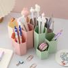 Brush Storage Box Pen Holder Roomy Honeycomb Shape Slant Insert Desk Organizer Plastic 3 Lattices Cosmetic Make-up Stud