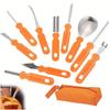 8/11Pcs Stainless Steel Halloween Pumpkin Carving Tool Professional with Carrying Case Pumpkin Carving Set