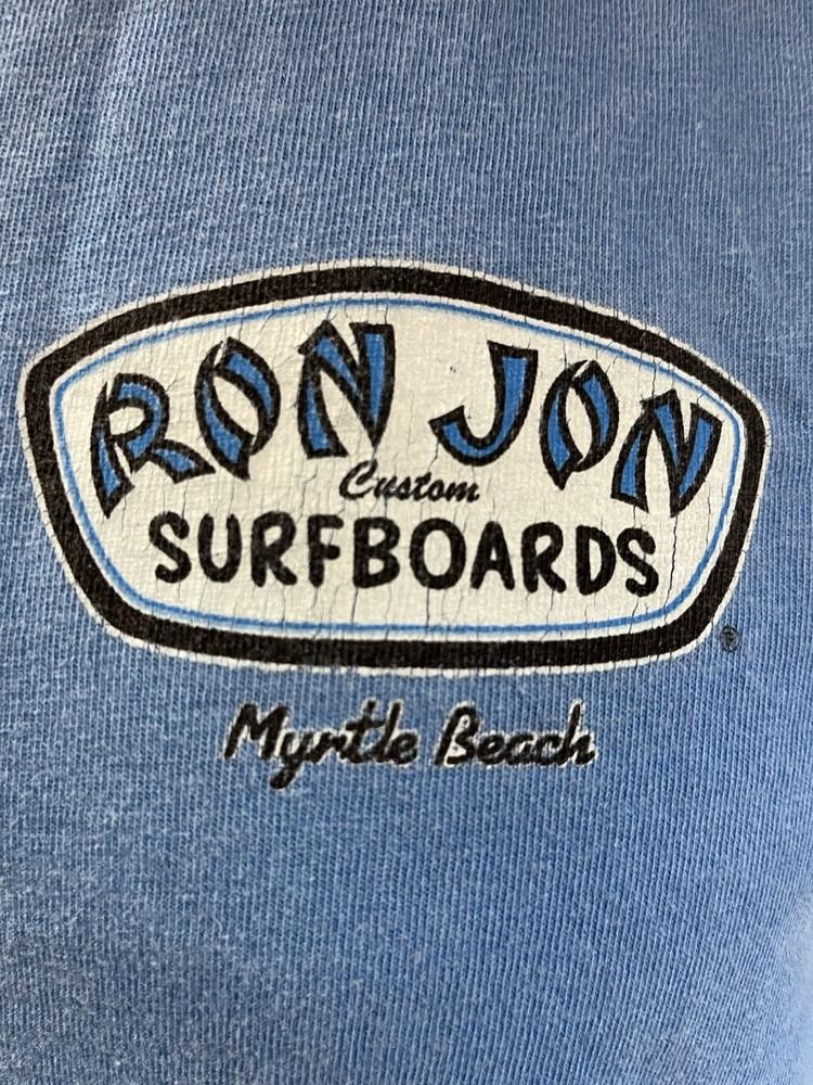 

Ron Jon Surf Shop Myrtle Beach Cyan/Blue Size Large Vintage Look Shirt/Logo Unisex T-Shirt XXXXL