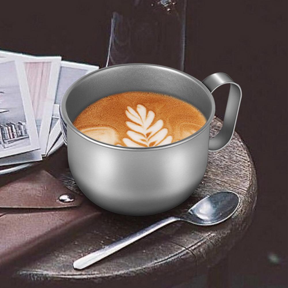 Pure Titanium Coffee Mug, Office Milk Tea Cup, Camping Sports Water Cup, Portable Outdoor Mug, 400ml
