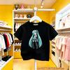 Summer Trend Hatsune Miku Collaboration Pure Cotton Short Sleeve Loose Fit Printed Casual Tee Soft Skin Friendly for Boys Girls