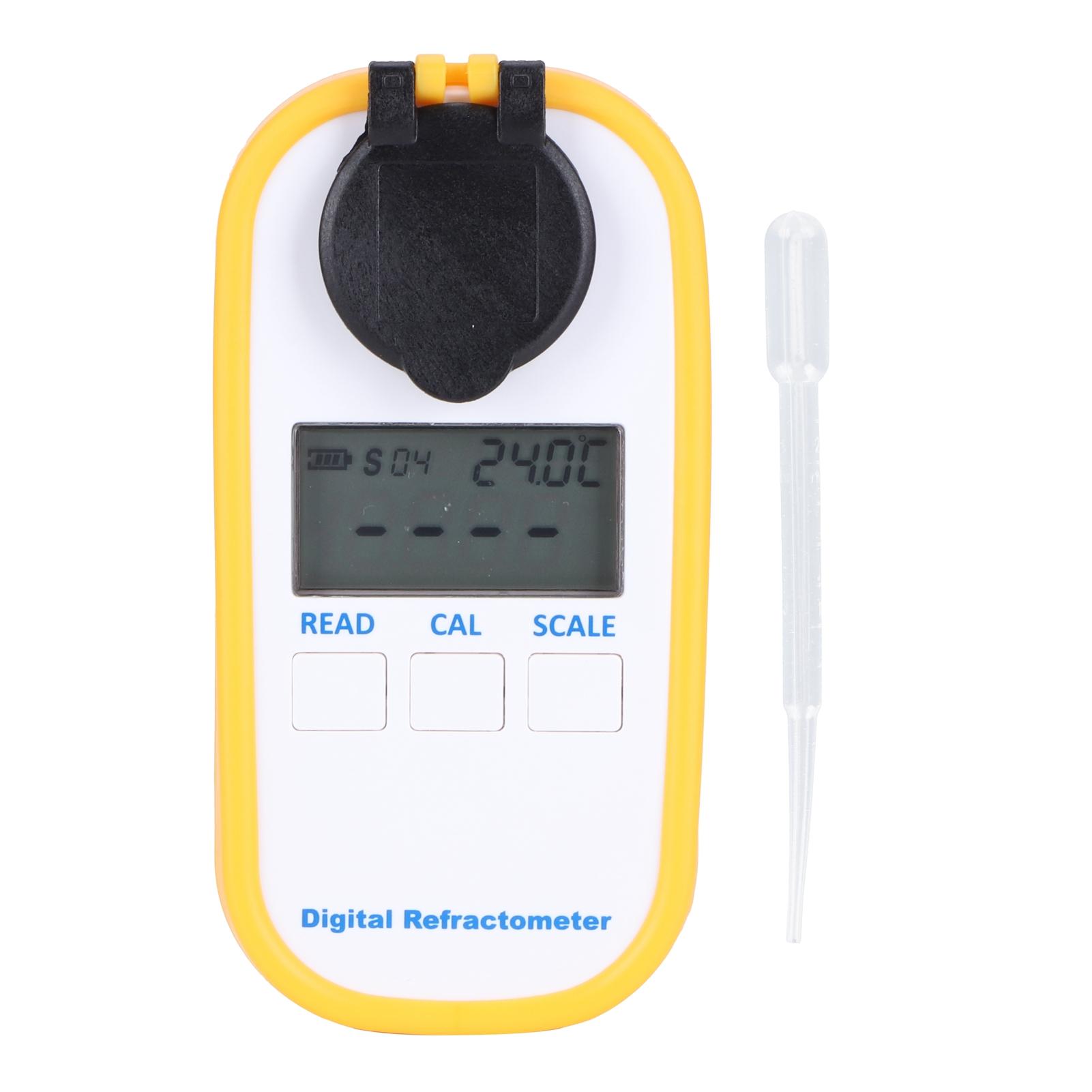 

Portable Digital Honey Refractometer 0 90percent Handheld Pocket Honey Sugar Concentration Meter
