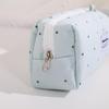 1Pcs  Korean Polka Dot Solid Color Pencil Case Student Stationery Large Capacity Storage Pen Bag Cute Girl Makeup Bag