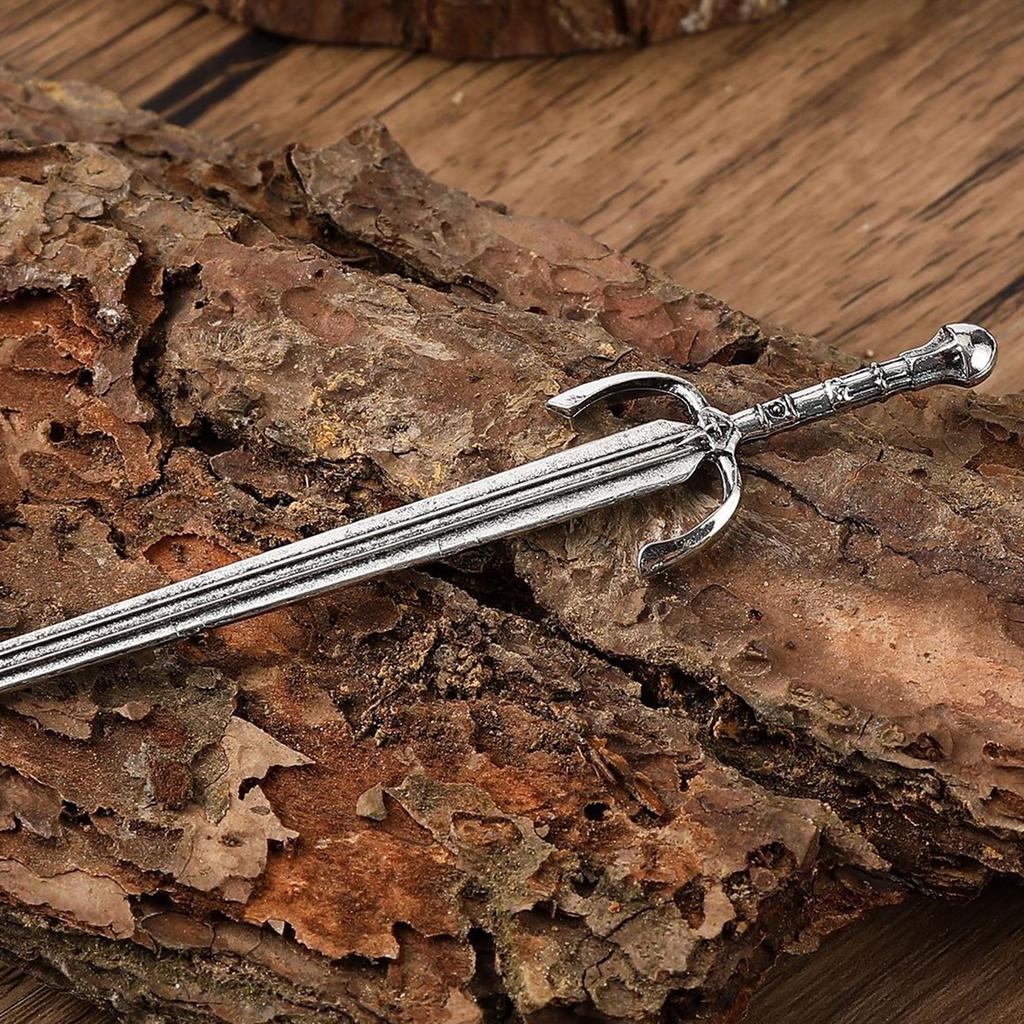 1pc Niche Personalized Viking Sword Alloy Women Hairpin Nordic Norwegian Style Hairpin Knight Sword Fashionable Hair Accessory