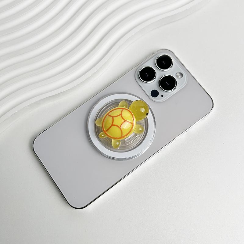 1PC Glow-in-the-Dark Turtle Phone Holder Mini Resin Turtle For Magsafe IPhone Mac Samsung Safe Ring Finger Expanding Stand
