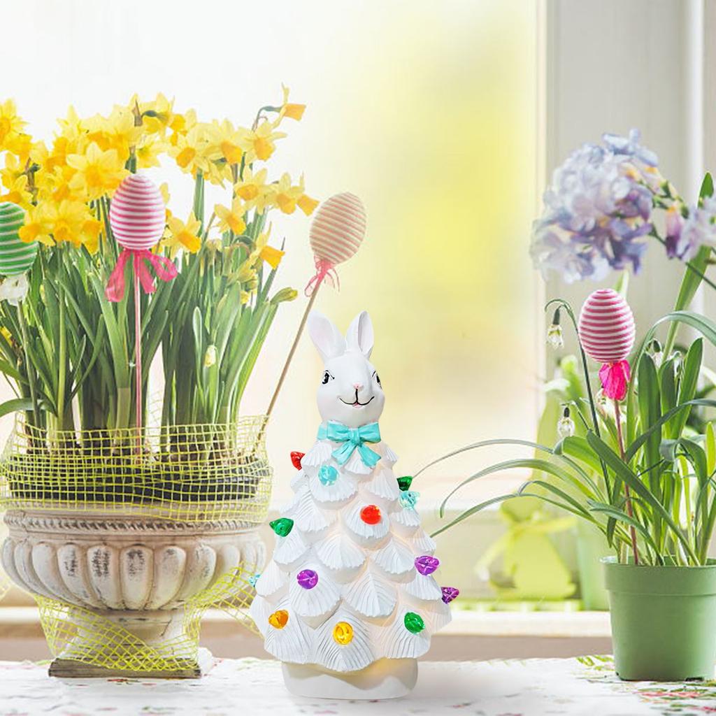 Bunny Tree Easter Decorations Are Suitable For Indoor Spring Tabletop Decorations