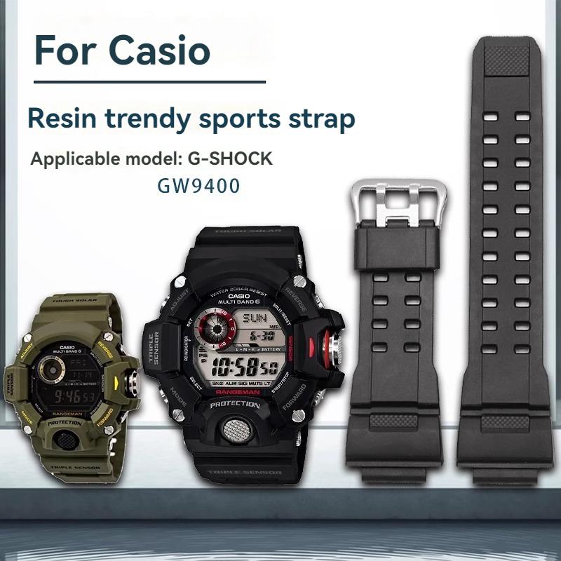 Per Casio G-SHOCK Serie 3410 GW-9400 GW9300 Cinturino in Gomma Siliconica Orologio GW9400 GW9300 Colore Mimetico Braccialetto Polsino Maschile